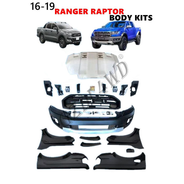 Durable 4x4 Body Kits For Ranger T6 T7 T8 Upgrade To F150 Raptor 1/1