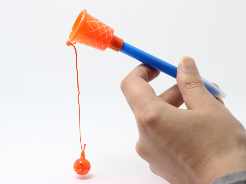 Office School Pen with Unique Customized Logo Basketball Shape Topper Stationery