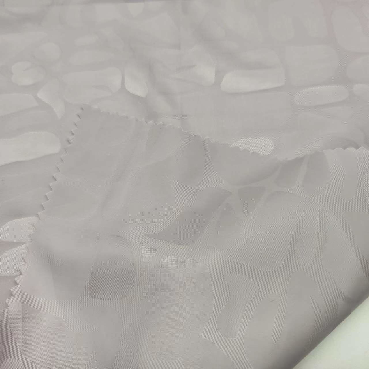 100% Polyester Woven Twill Jacquard Logo Outdoor Down Fabric 67g