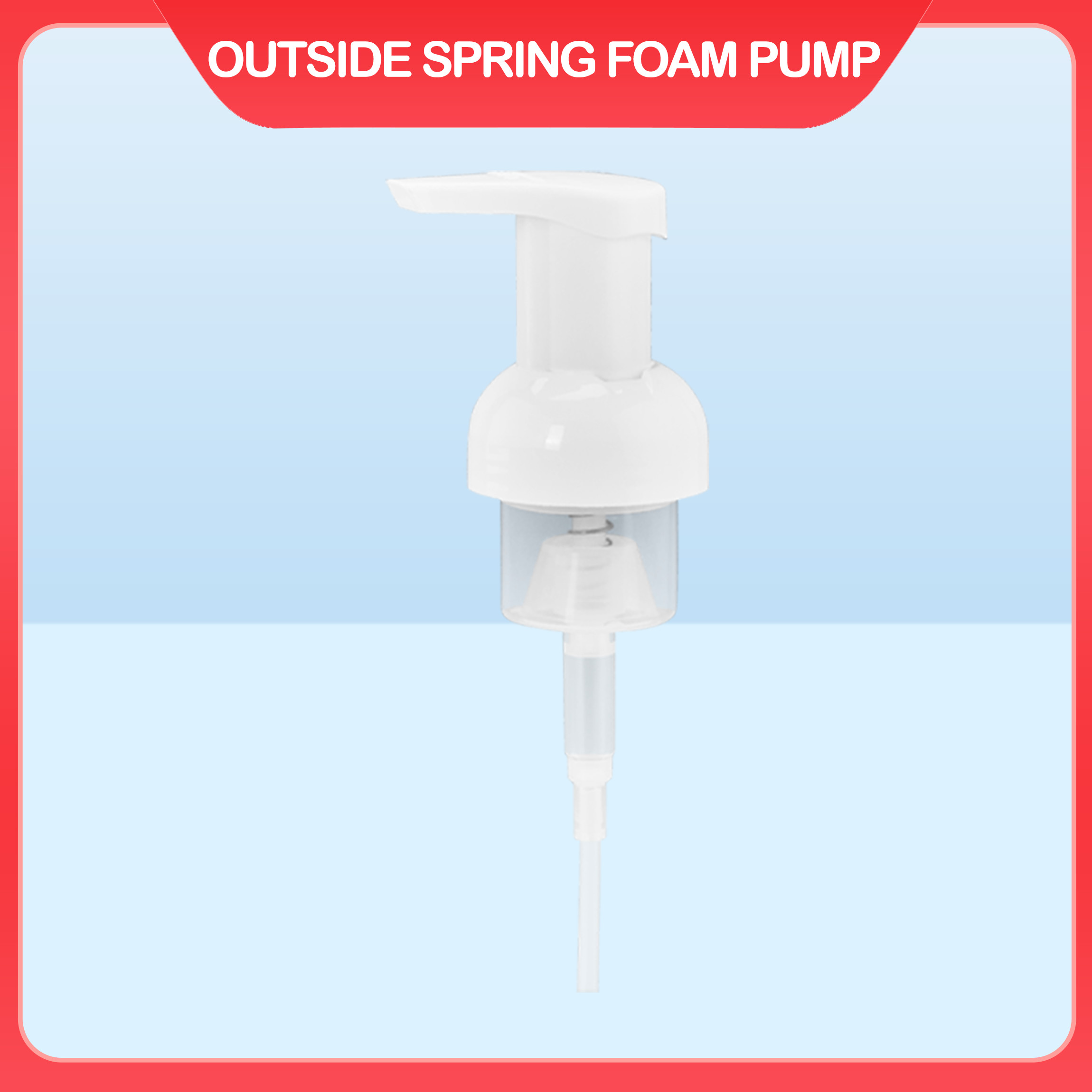 304/316 Stainless Steel Spring Foam Pump 0.8CC 1.2 CC Output For Pet Silicone Sealed Foam Dispensing