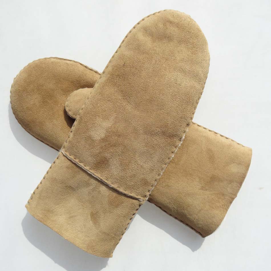 Wholesale Warm Shearling Lambskin mittens gloves winter