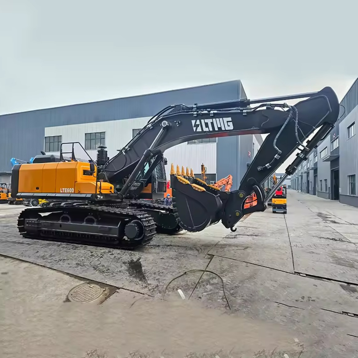 Construction Machinery Ltmg Excavator Digging Machine Earthmoving Machine 60 Ton Large Excavator In Hot Sale