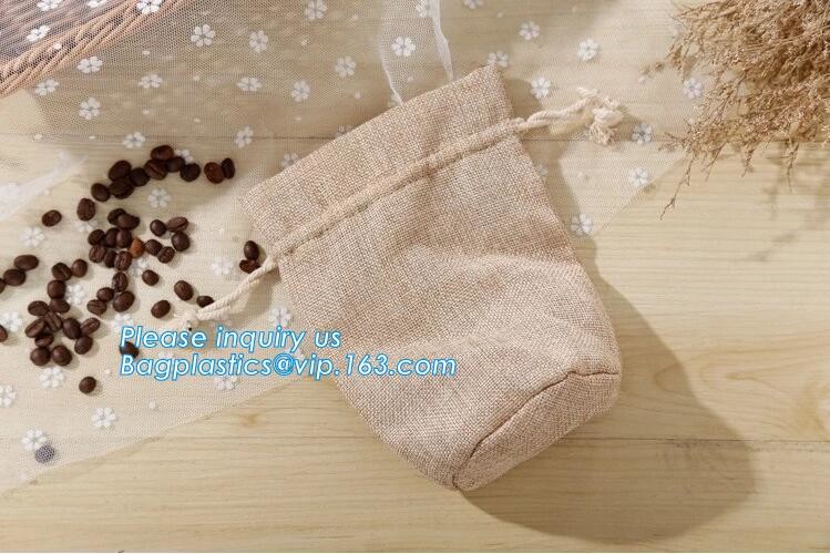 Custom cheap wedding favor gift packaging drawstring burlap jute pouch bag,drawstring jute bag burlap shopping bag new s