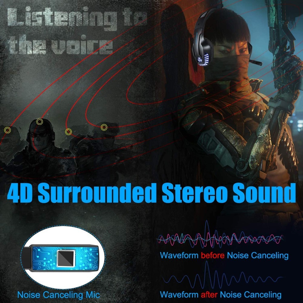 32ohm Hunterspider Noise Cancelling Gaming Headphones