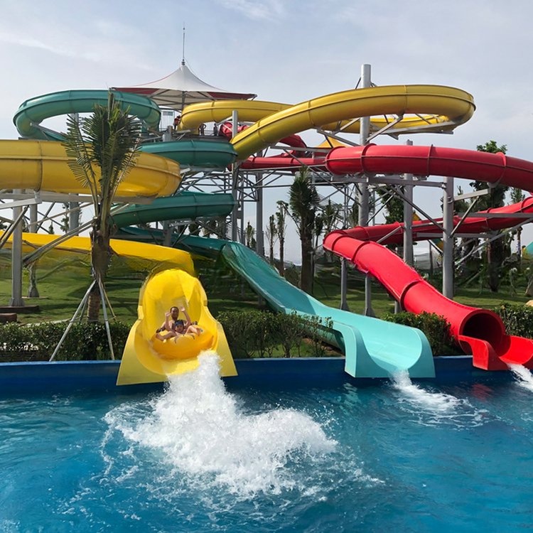 Commercial Fiberglass Tube Water Slide for Water Park