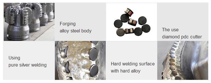 5-7/8" × 7" × 4-½ " PDC Centre Bit Type Hole Enlarger Tricone Drill Bit For Hard Formation