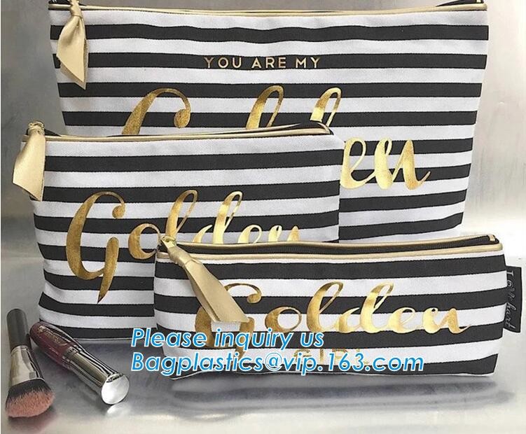 Professional Cosmetic Bag Canvas Zipper Pouch Wholesale, Private Label Makeup Bag, Canvas Bag with Zipper bagplastics