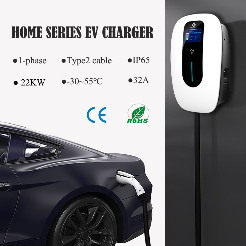 Type 2 Wallbox AC Charger Commercial For Outdoor