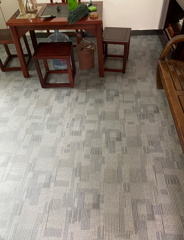 Fireproof Carpet Vinyl Flooring Waterproof Eco Friendly Unilin Click GKBM LS-T011