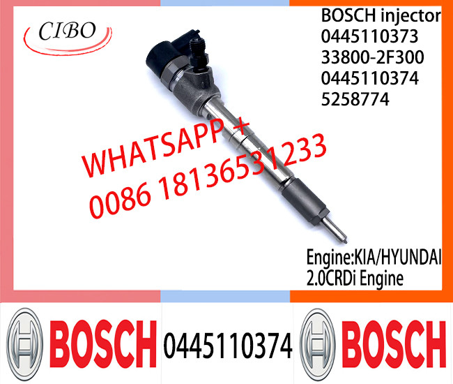 BOSCH injetor 0445110374 5258774 Common fuel Injector 0445110374 525877 for KIA/HYUNDAI 2.0TDI