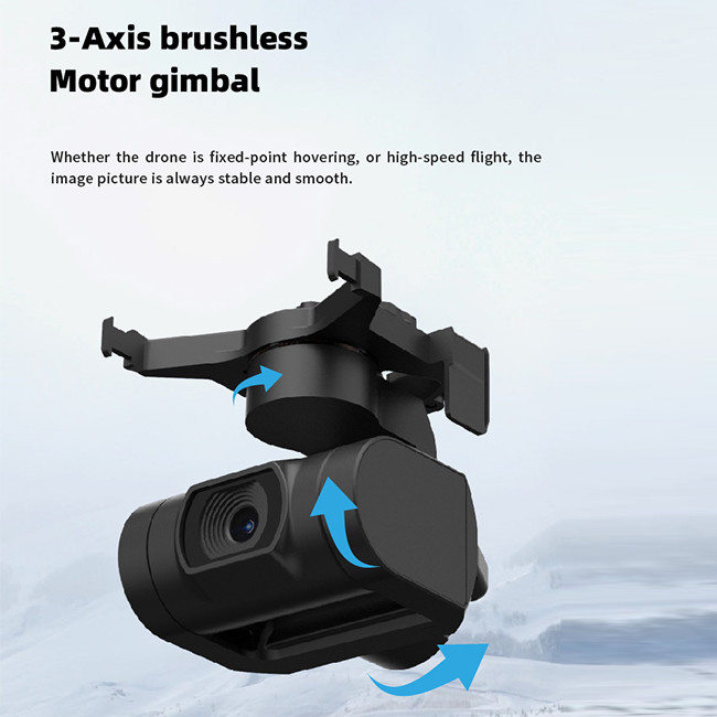ZAi Mini Drone with 4k Camera and 3 Axis Gimbal Profesional Outdoor Drones