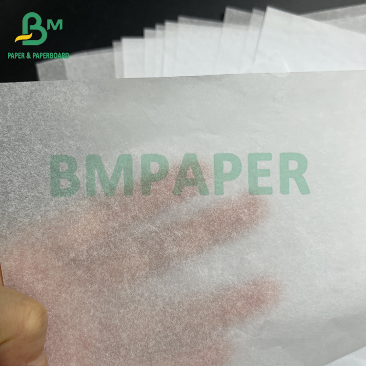 Metal Parts Packaging 15 17 GSM White Glassine Gift Wrapping Paper