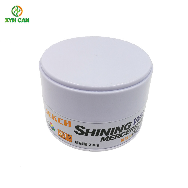 Wax Tin Can Custom Printed Tin Containers 6 Oz For Car Polish Wax