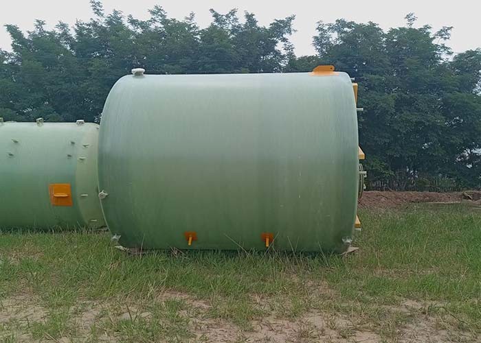 Filament Winding Vertical Frp Cylindrical Storage Tank Easy Installation