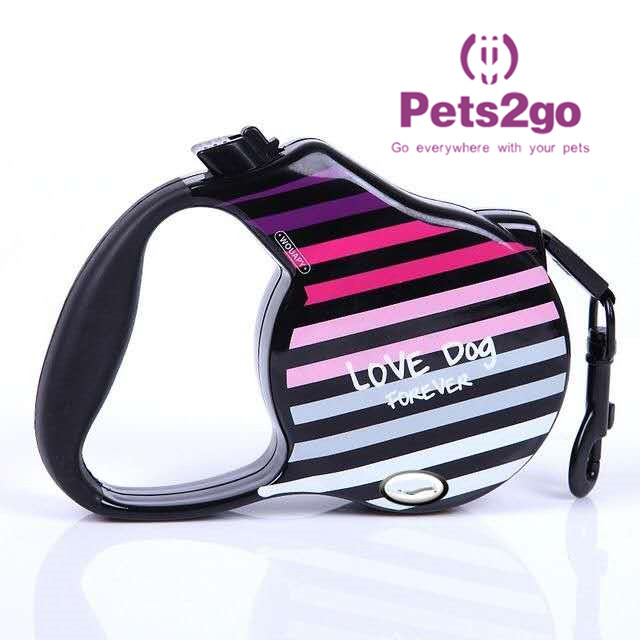 Chrome Plated 237g 3m Retractable Cord Dog Leash