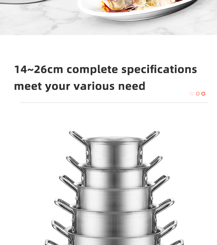 Hot Sale Restaurant Soup Pot Aluminum Cookware Stock Pots Cooking Ware Set Aluminum Cooking Pot Set