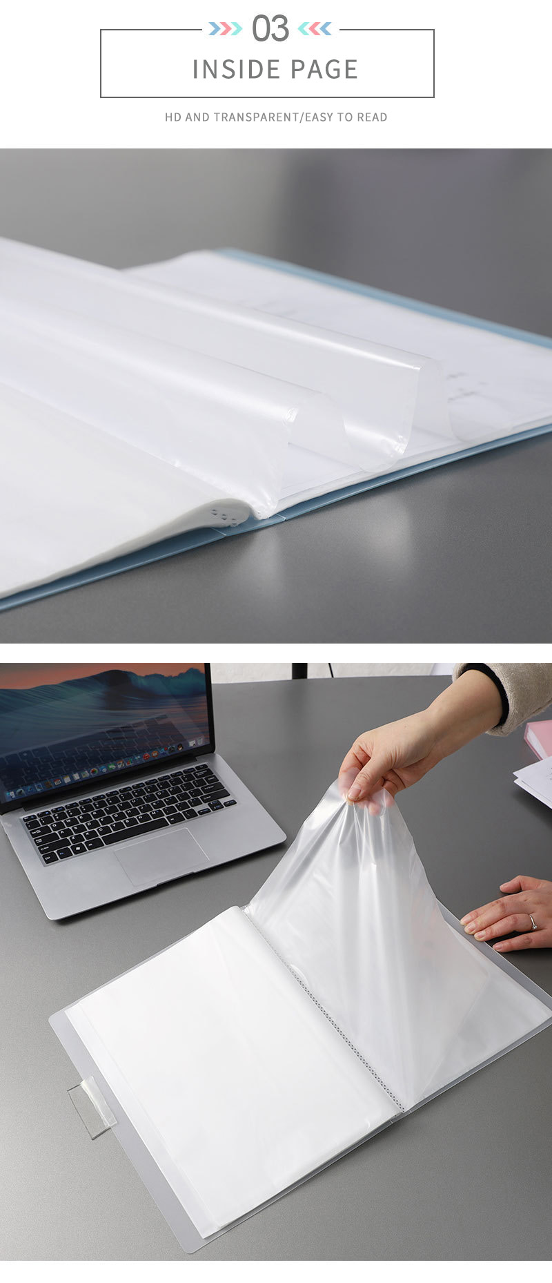 Multi-functional A4 File Pocket Display Book Folder for Different Purposes 307*235*20mm