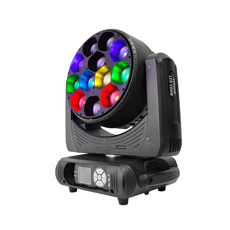 12pcs 40W LED Moving Head Focusing Dye Stage Lights For Outdoor Night Club