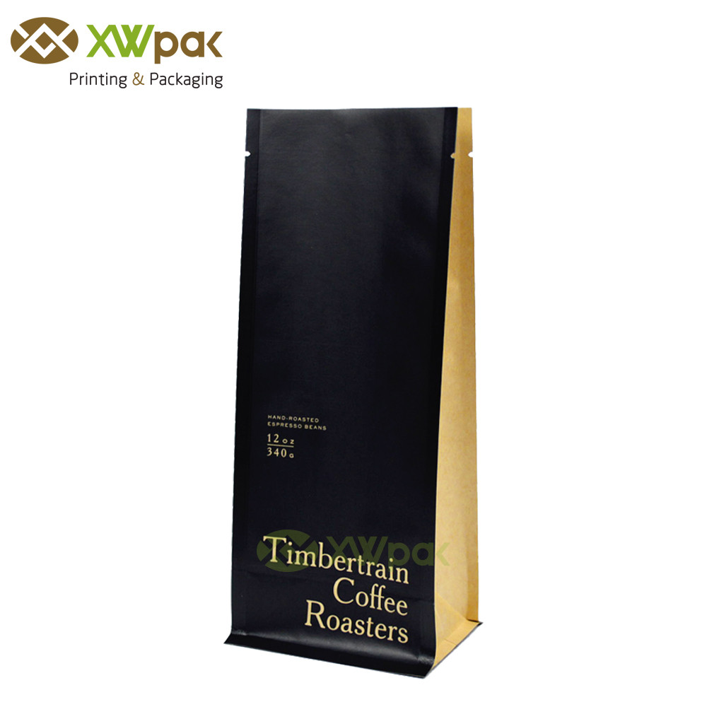 Bean Packing Custom Printed Resealable Bags , k Coffee Bags With Valve