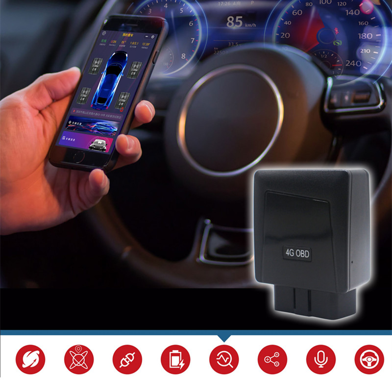 16pin Over Speed Alarm LBS Car Port Bus OBD GPS Tracker 36VDC