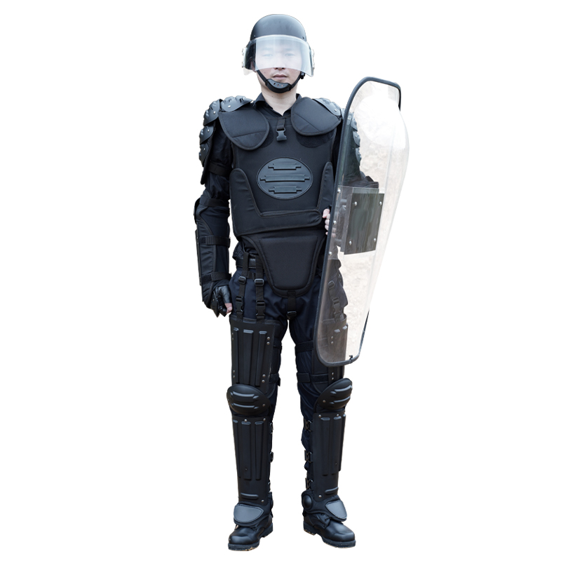 Safety Adjustable Black Vest Protective Jacket with Molle System in Polyester Fabric