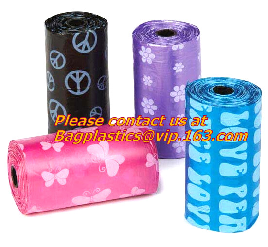 Environmental Protection Outdoor Dog Cleaning Waste Bag Pet Poop Bags pet waste bag, Pet Bag With Printing Pick Up Waste
