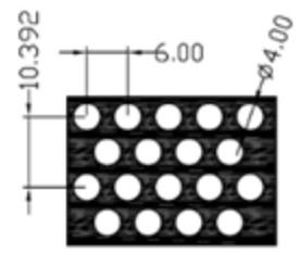 Hole Pattern Perforated Metal Pipe Filter AISI304/304L Semi Finished Industrial
