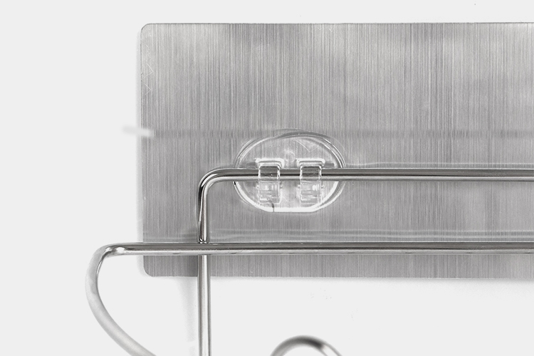 Stainless Steel Wall Mounted Corner Basket Damage Free Hanging Bathroom Corner Shelf Adhesive