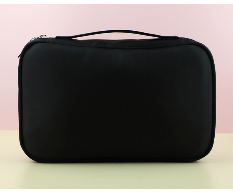 Simple Style Plain Pure Color Ladies Large Toiletry Bags
