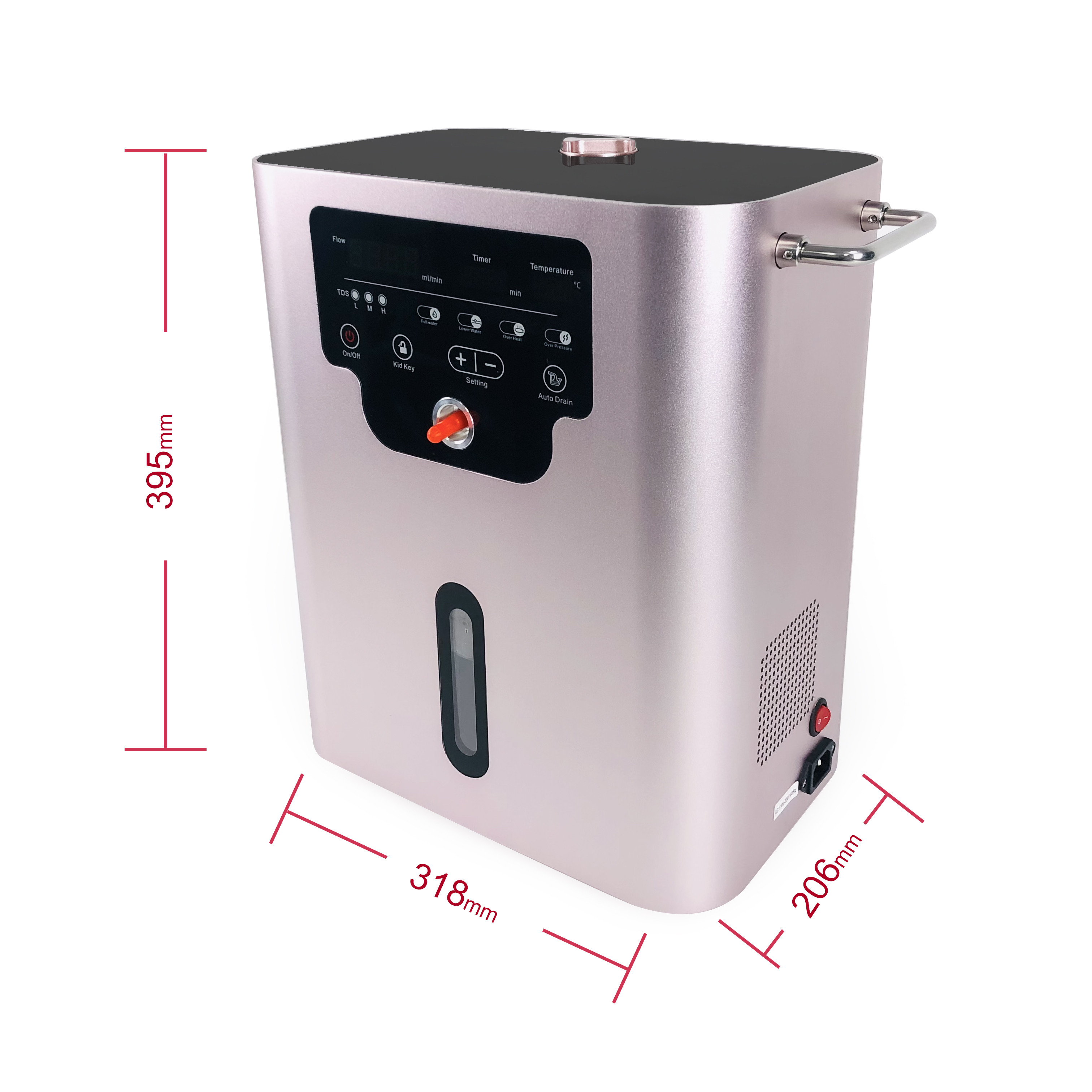 Home Nursing Hydrogen Inhalation Machine 300ml 600ml Antioxidation Anti Aging