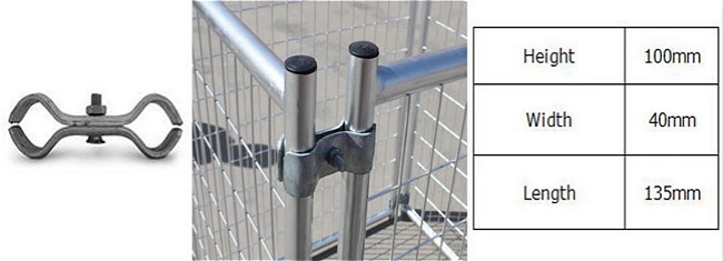 Electric Welding Australia Temporary Fence 75*150mm Hole Size With Feet