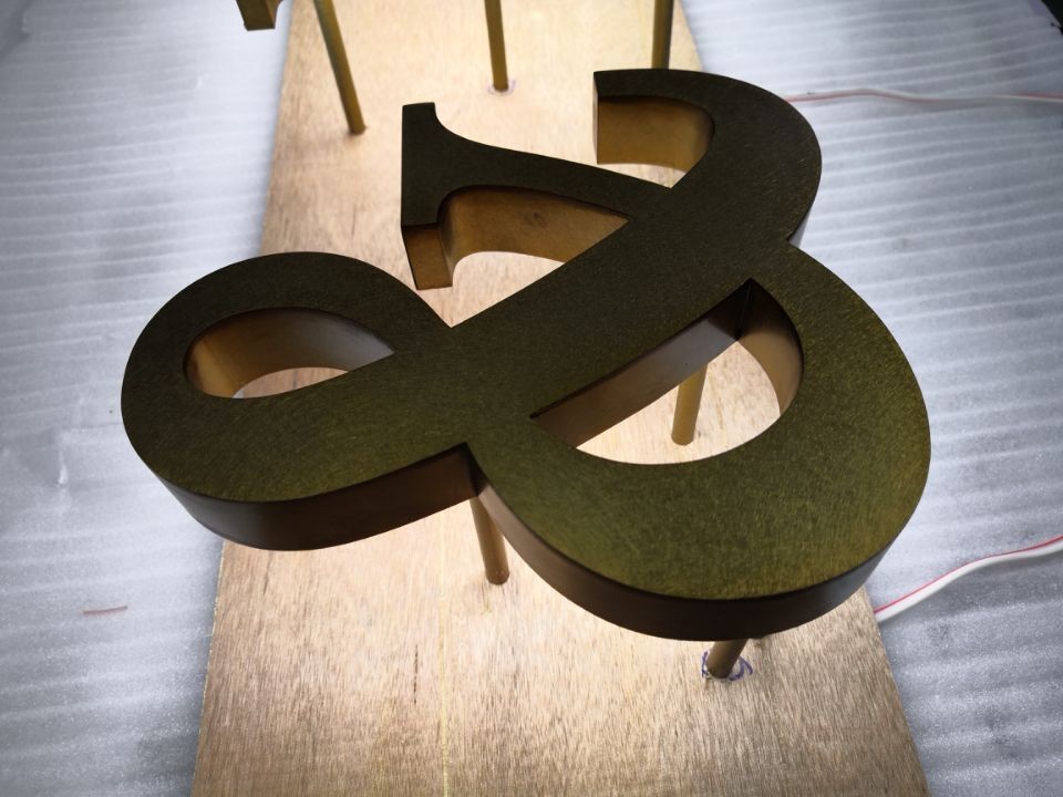 Fabricated Advertising Backlit Channel Letter Signs 3600K With Acrylic / PC Backer