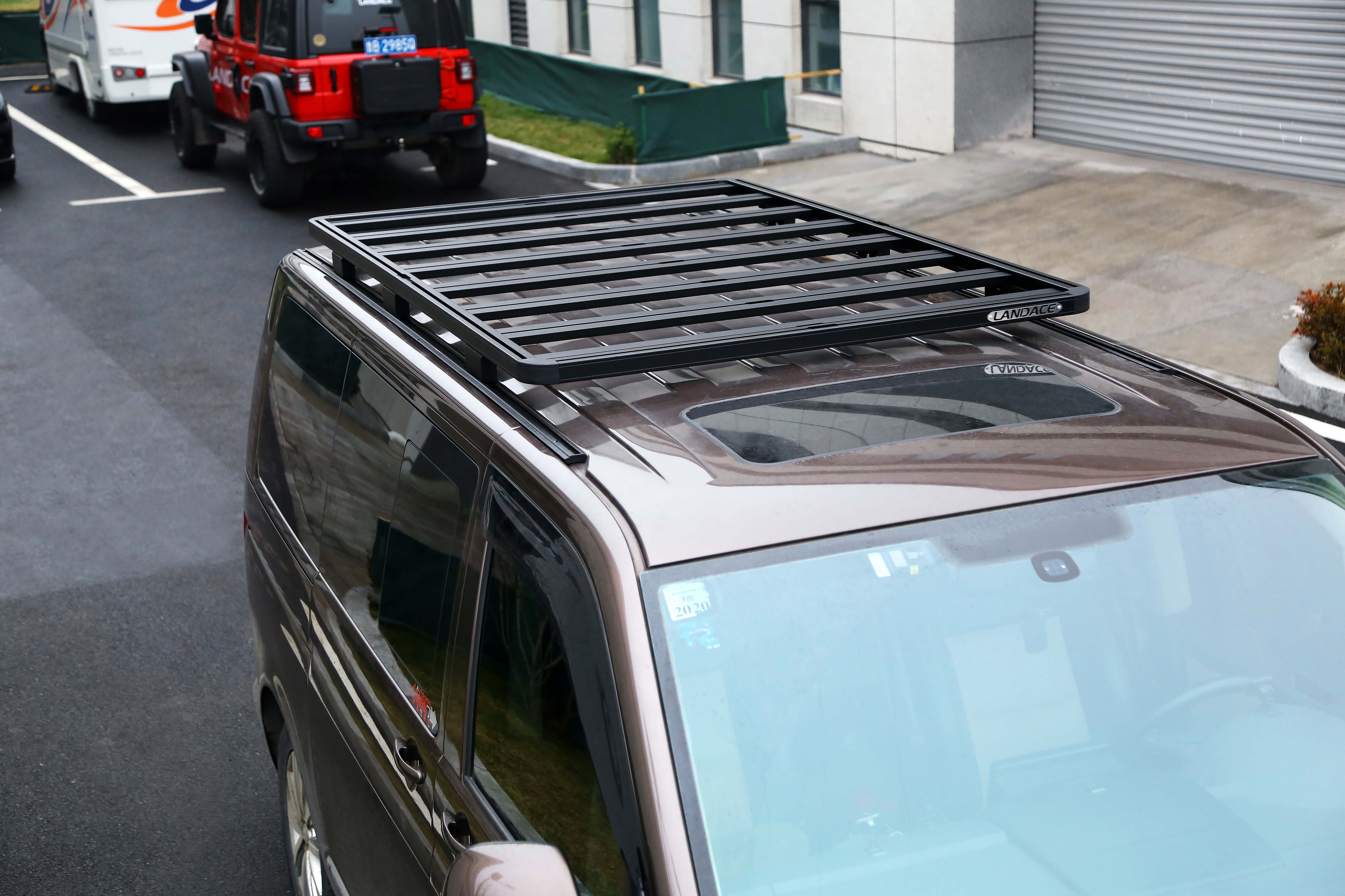 Black 4X4 Car Accessories Crossbar Basket Flat Platform Aluminum Alloy Multivan Car Roof Racks for Volkswagon
