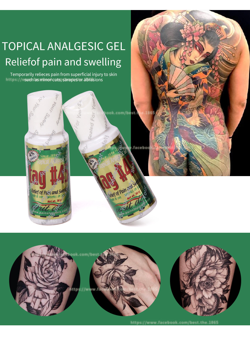 Microneedling TAG#45 Numbing Gel Tattoo Anesthetic Gel Instant Pain Relief Numb Gel 10g