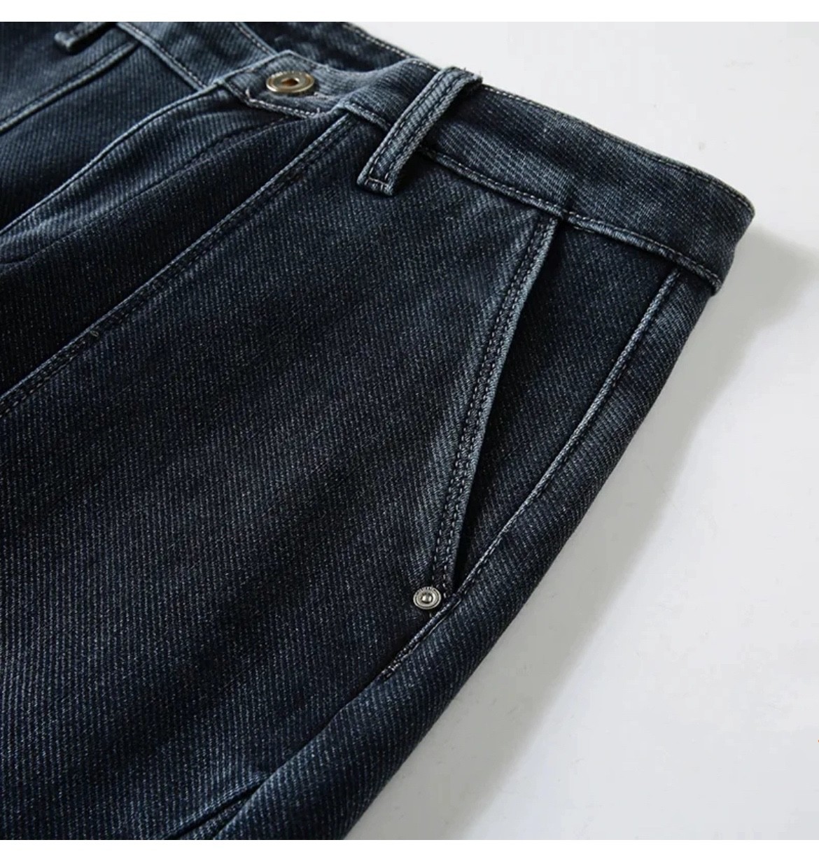 OEM Stretch Washed Cotton Spandex Denim Blue Fabric