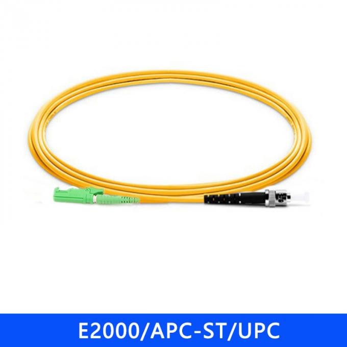 FTTH Singlemode Duplex APC- LC APC E2000 Patch Cord 3.0mm Optical