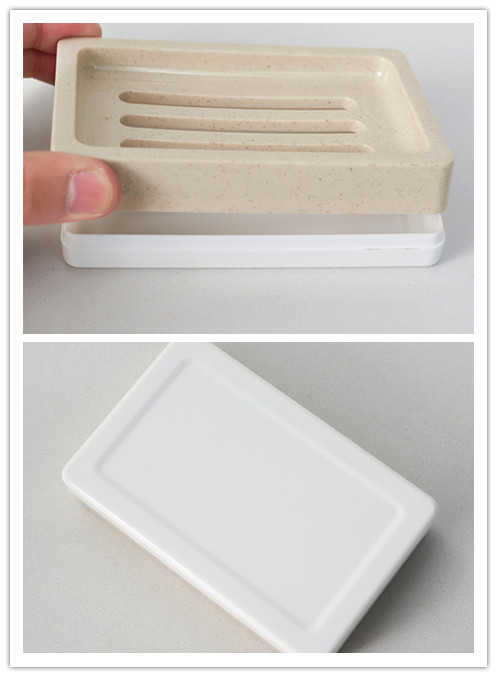 Plastic Soap Holder Case Dish Stand For Shower Bathroom Kitchen Sinks