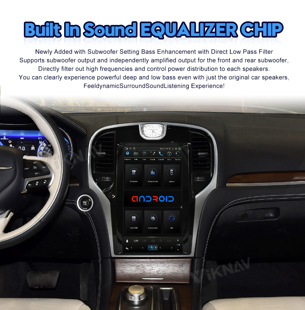 13.3inch Automotive Multimedia Players For Chrysler 300C 2012 2013 2014 -2019