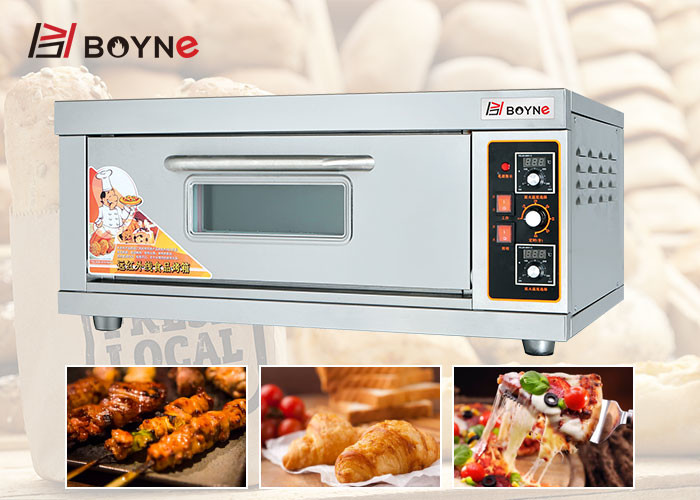 One Tray Bakery Deck Oven Mechanical Temperature Controller With Timer temperature can get 300°C