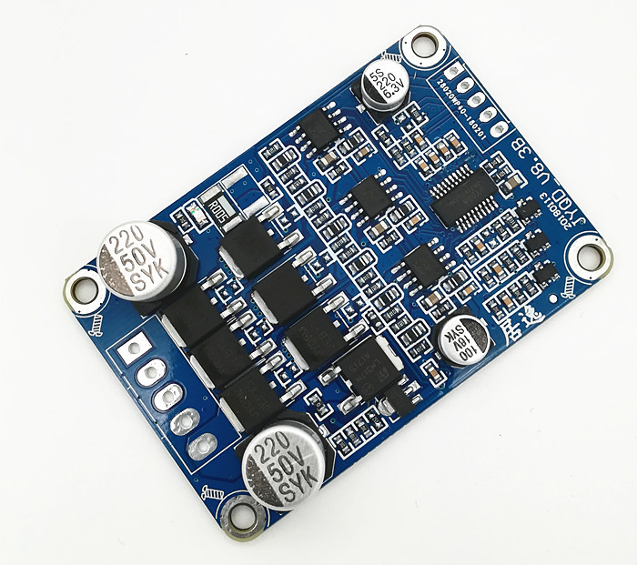 Rectangle 12V 36V BLDC Motor Driver For Sensorless DC Motor Based On JY02A IC Motor Speed Controller