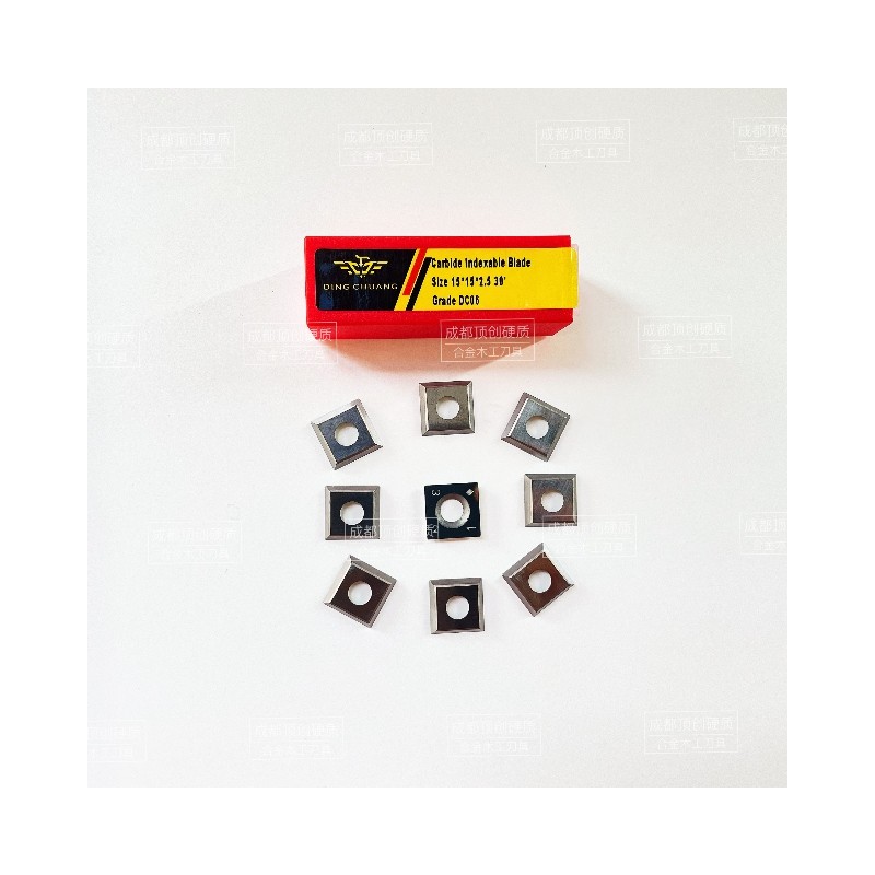 10 pcs Scraping Blade Woodworking TCT Knives Scraper For Edge Gluer 15X15X2.5mm