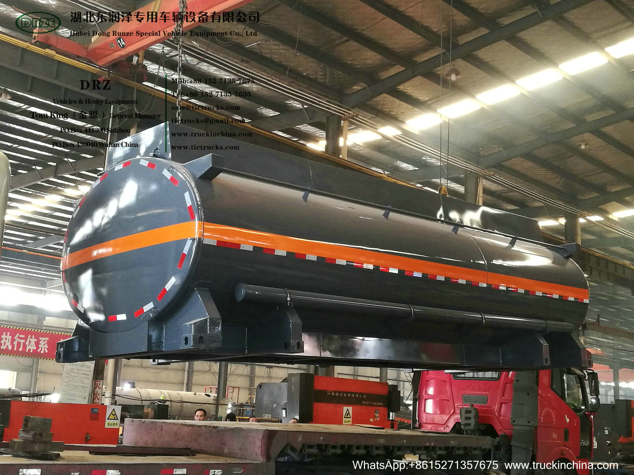 Chemical Acid Tank Body Chemical Liquid Tanker Body with Container Locks Trailer Road Transport WhsApp:+8615271357675