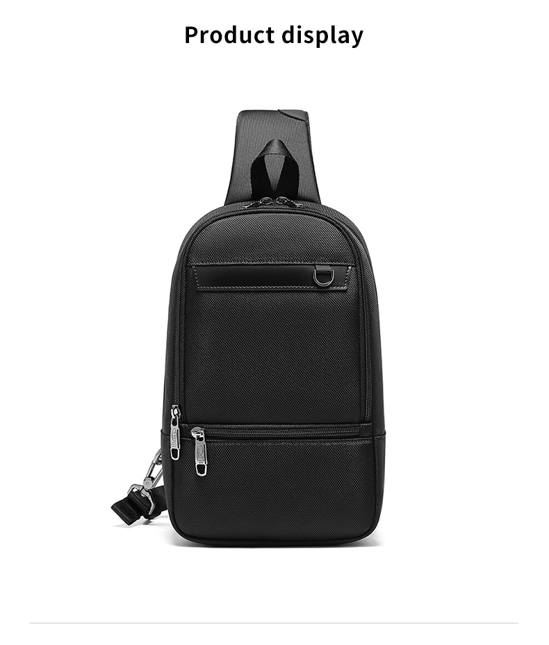 OEM ODM Lightweight Waterproof Crossbody Bag Mens Sling Backpack With Usb Port