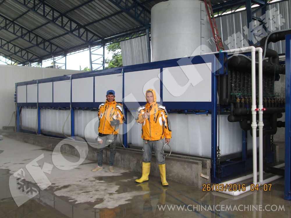 Bitzer Compressor Container Block Ice Machine for Ice Block Production Efficiency