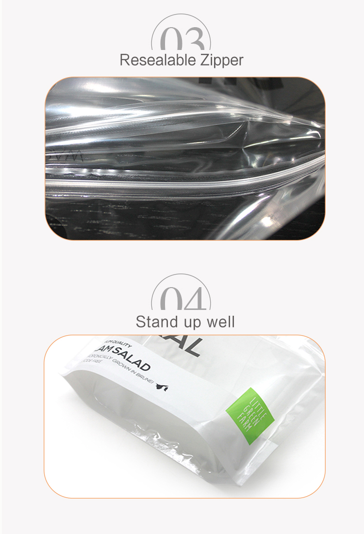 PE BOPP Fresh Dry Fruit Packaging Bags With Hole Stand Up Packaging Bags