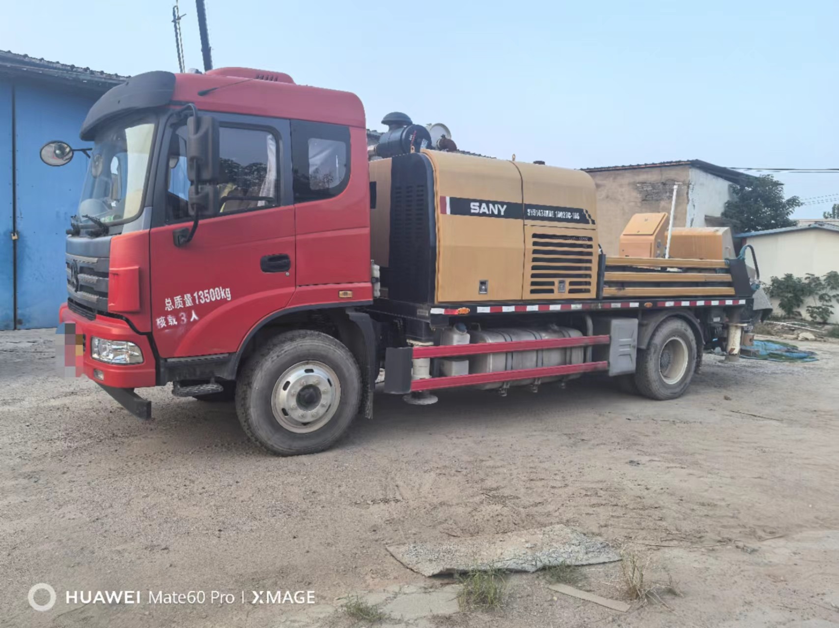 Trailer Truck Mounted Concrete Line Pump Truemax Concrete Machinery SANY SYM514THB