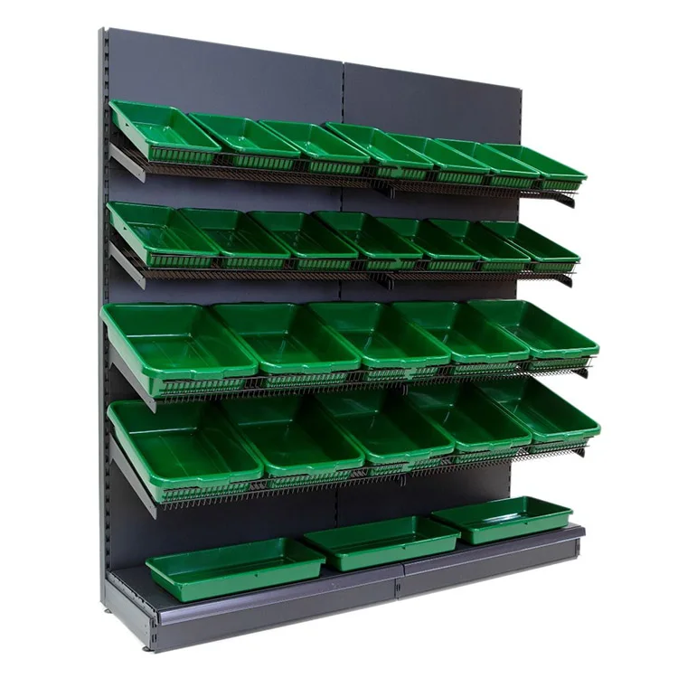 Customized Size Fruit And Vegetables Shelves Rack Stand For Grocery