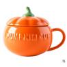 Buy cheap Halloween Christmas Ceramic Pumpkin Soup Bowls Polished With Lid And Spoon from wholesalers