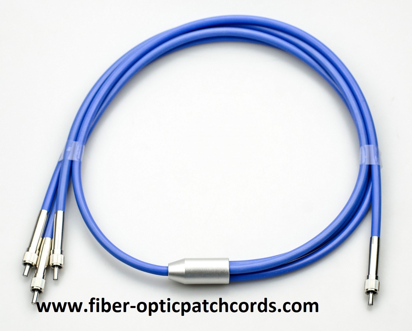 Y 1×3 Pure Quartz Energy Fiber Optic Patch Cord High Power Acrylate Coating
