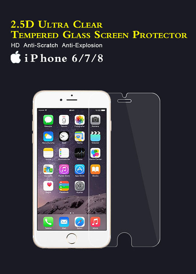 Shockproof 9H Hardness 0.33mm Tempered Glass Screen Protector